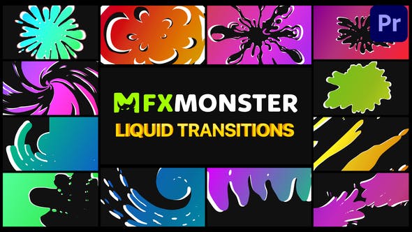 Liquid Transitions | Premiere Pro MOGRT - 30546002 Download Videohive