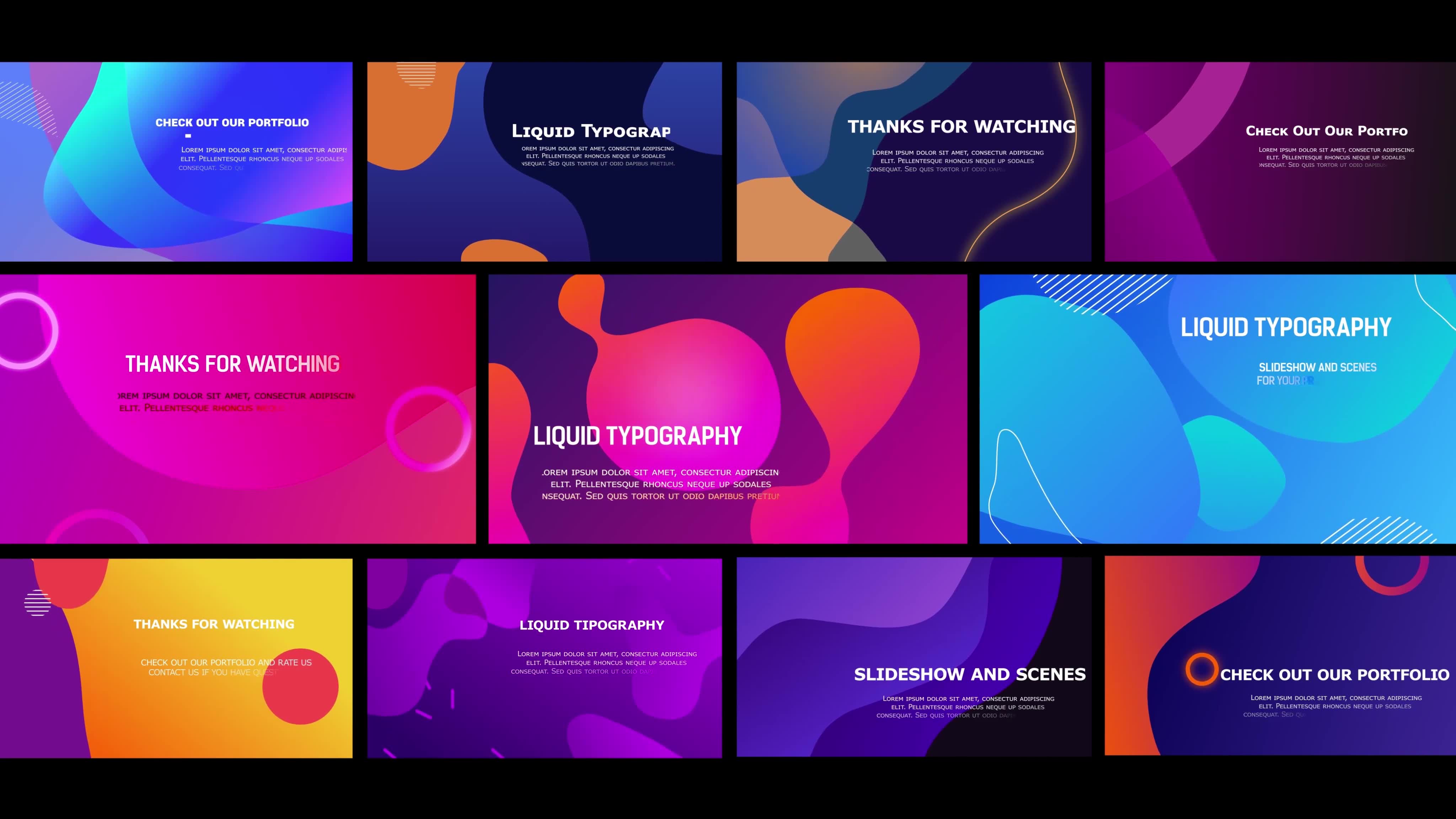 Liquid Typography Slideshow And Scenes || After Effects Videohive 33363947 After Effects Image 3