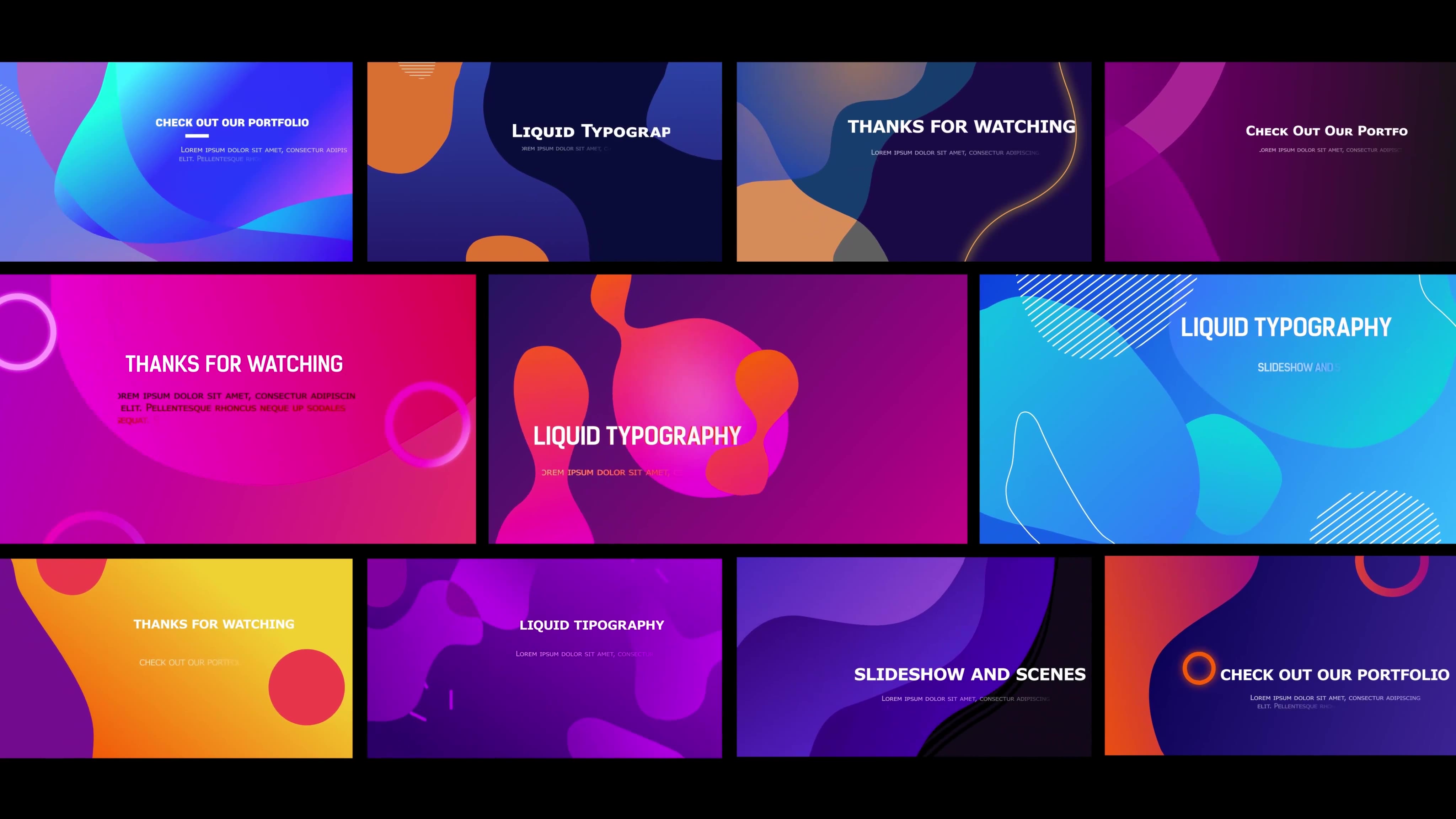 Liquid Typography Slideshow And Scenes || After Effects Videohive 33363947 After Effects Image 4