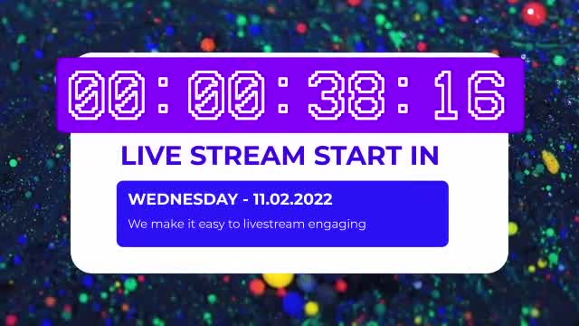 Live Streaming Timers Videohive 39555170 DaVinci Resolve Image 1