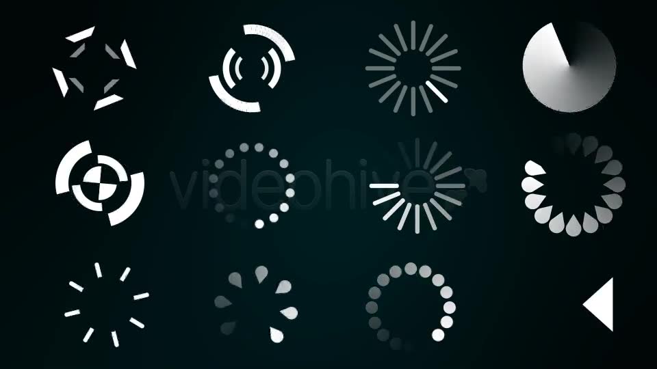 Loading Animation Elements 24 Pack (Loop + Alpha) Videohive 2954497 Motion Graphics Image 2