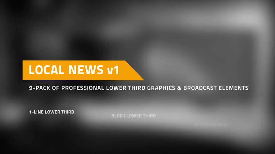 Local News Elements Lower Third Package - Download Videohive 15860854