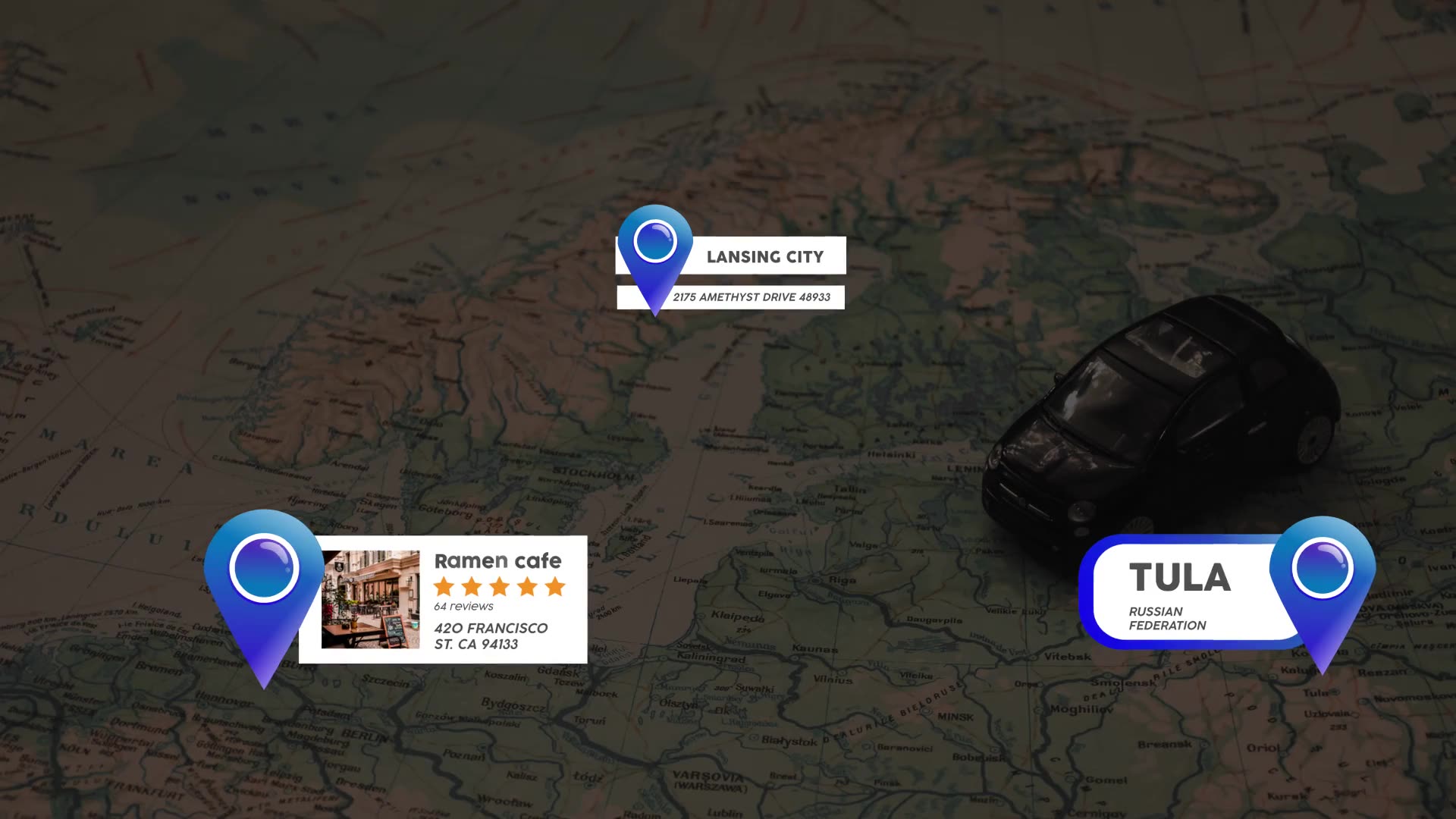Location Pin Titles || FCPX Videohive 33682055 Apple Motion Image 11