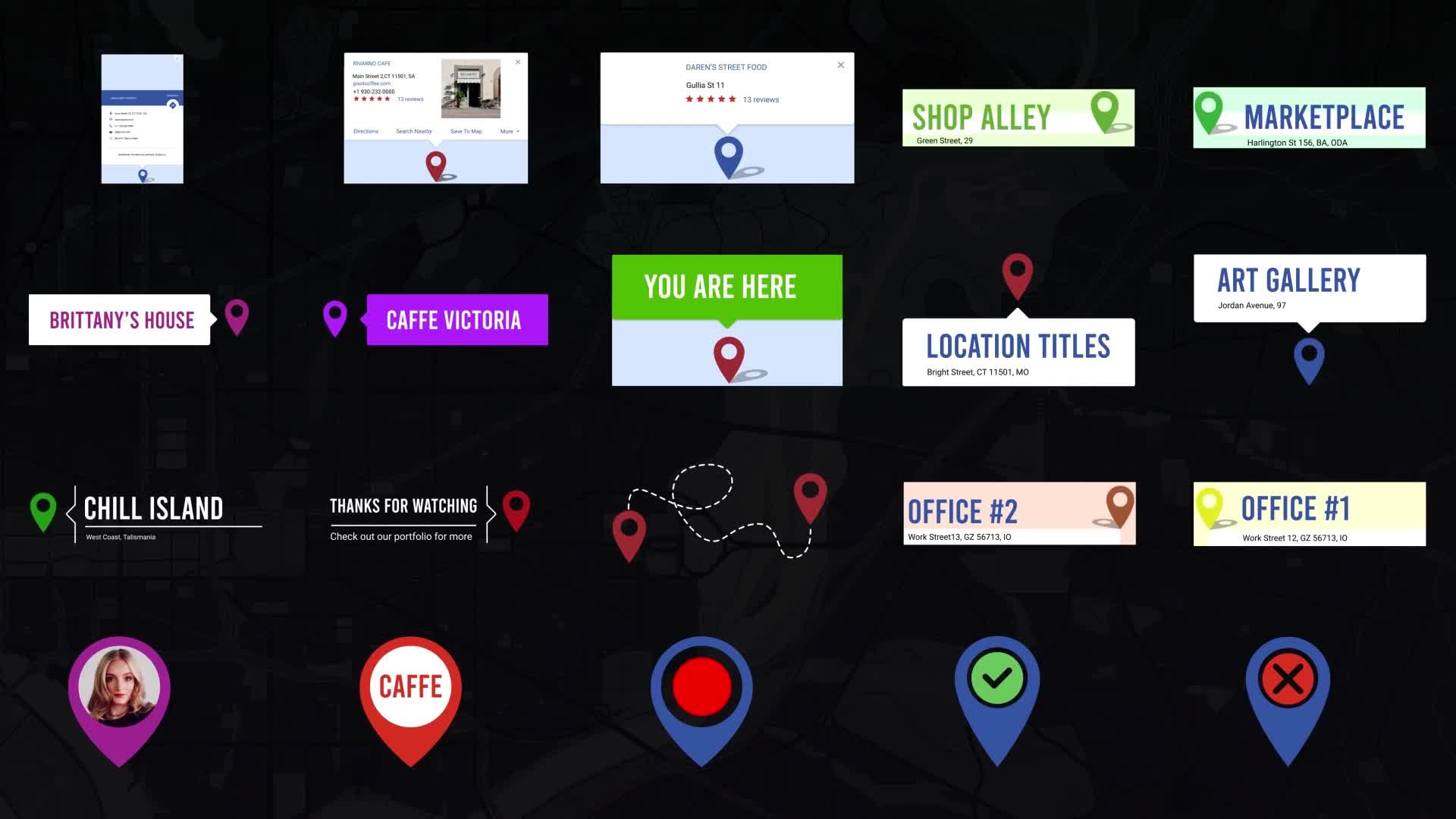 Location Pin Titles for After Effects Videohive 38543855 After Effects Image 1