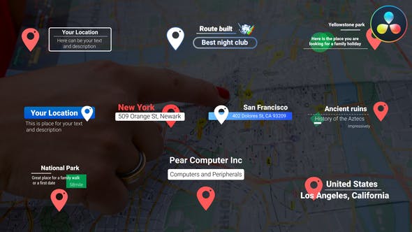 Location Titles | DaVinci Resolve - Videohive 36412598 Download