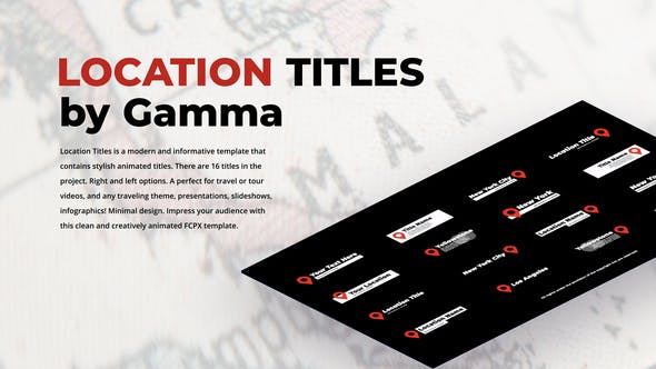 Location Titles | FCPX - Download Videohive 31994462