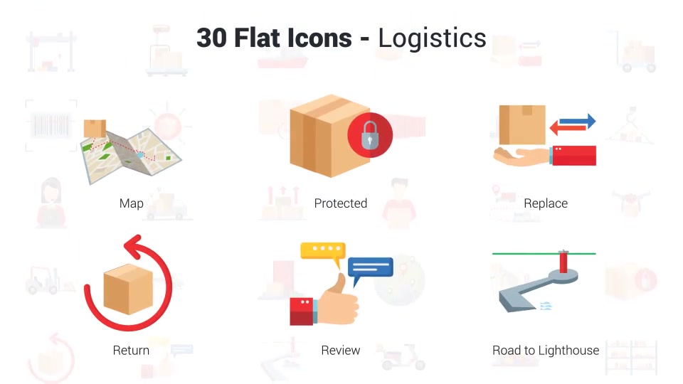 Logistics Icons Videohive 36581206 After Effects Image 10