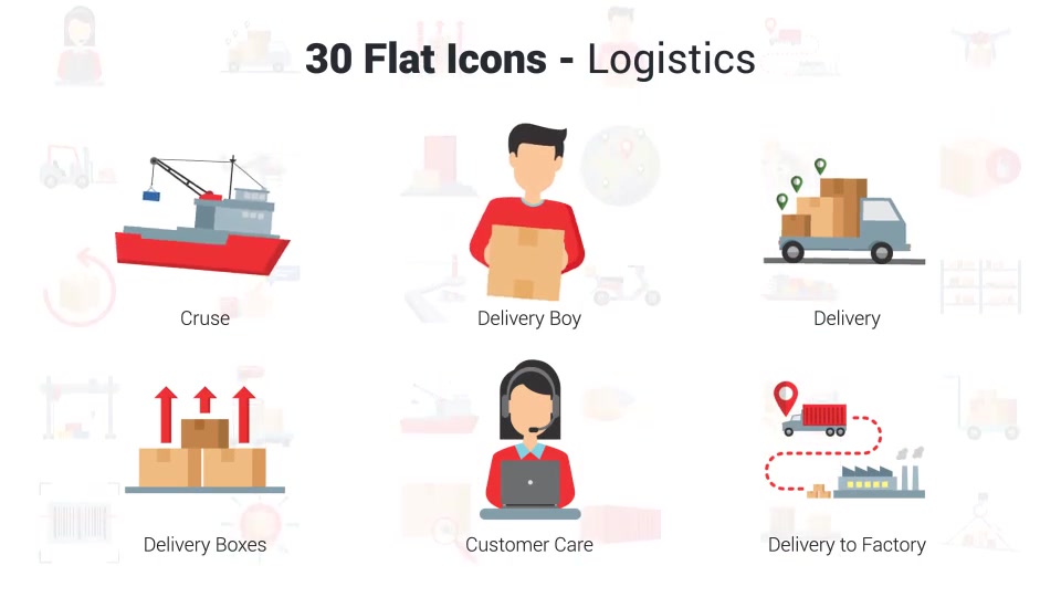 Logistics Icons Videohive 36581206 After Effects Image 8