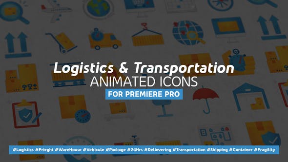 Logistics & Transportation Modern Flat Animated Icons Mogrt - 27775869 Download Videohive