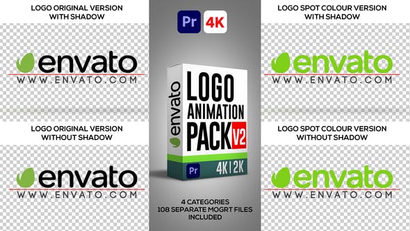 Logo Animation Pack V2 Premiere Pro - 39557593 Videohive Download