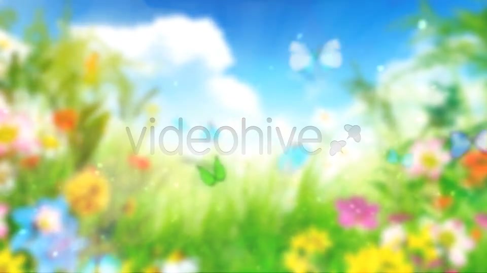 Logo Featuring Butterflies in Natural Environment - Download Videohive 8395234