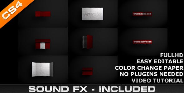 Logo Intro Paper - Videohive 1599519 Download