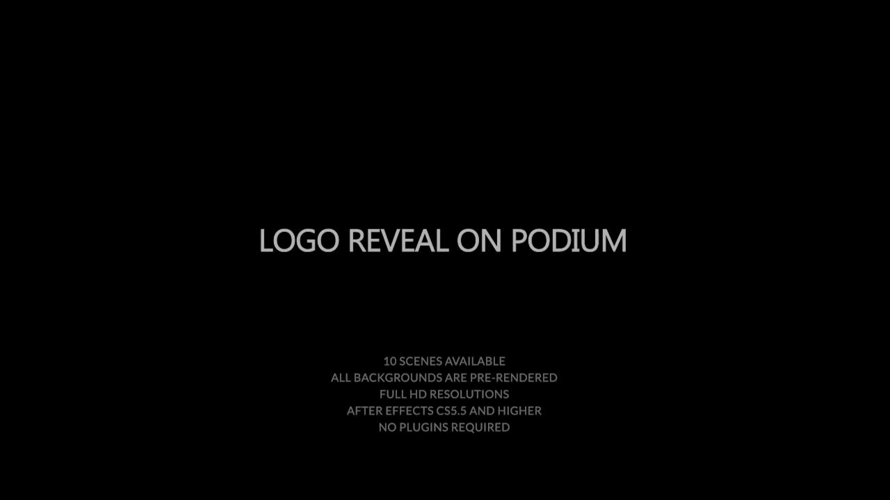Logo Reveal On Podium Videohive 28412724 After Effects Image 1