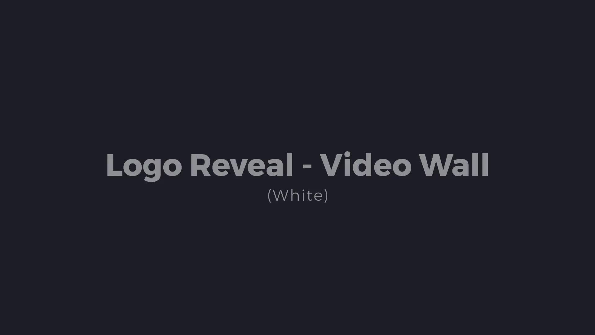 Logo Reveal Video Wall - Download Videohive 156167