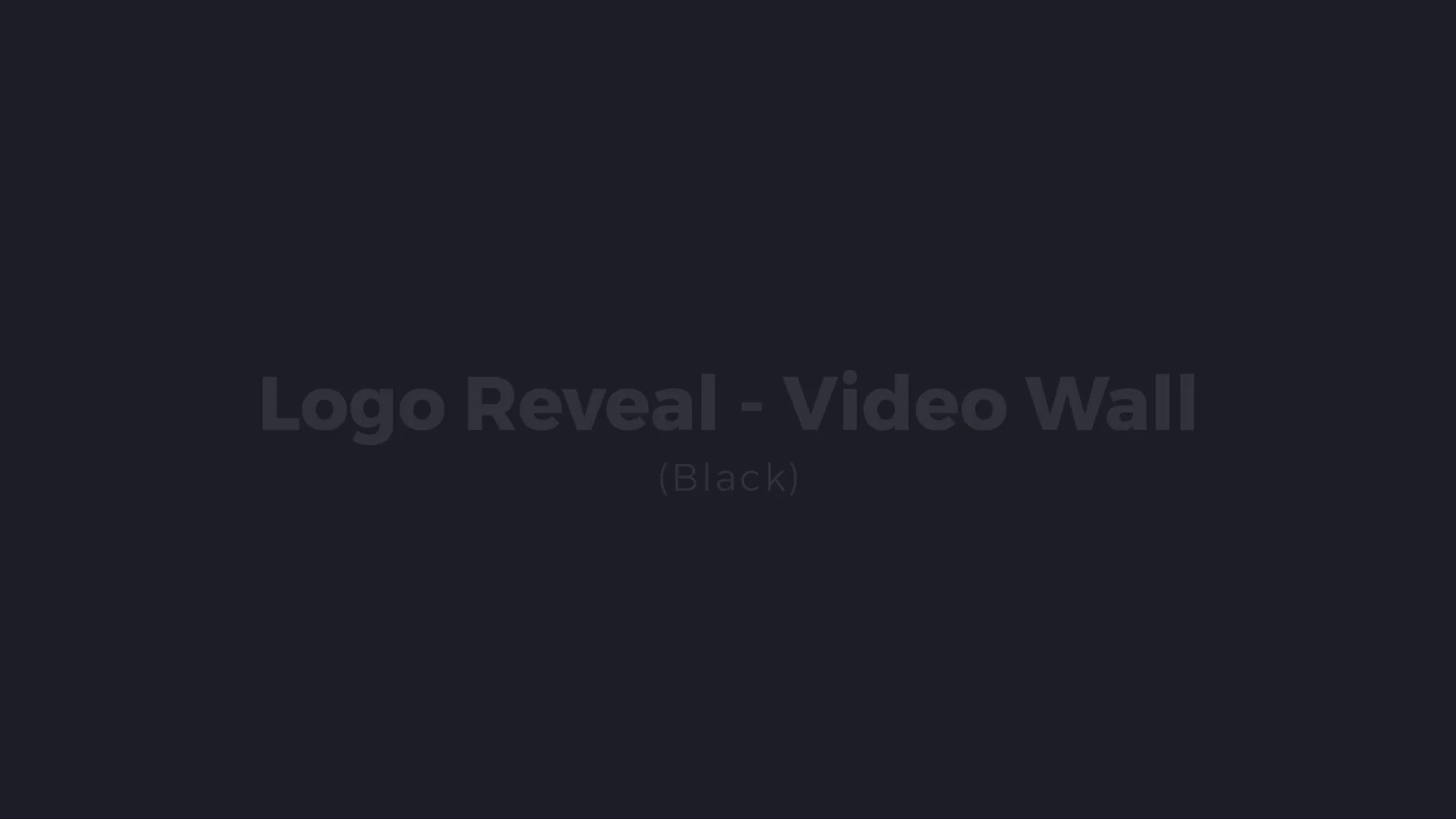 Logo Reveal Video Wall - Download Videohive 156167