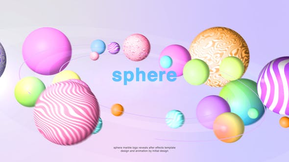 Logo Reveals Marble Sphere - Videohive Download 34655300