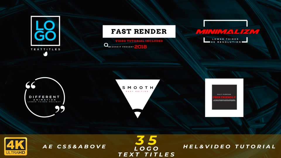 Logo Text Titles 4K - Download Videohive 21344243