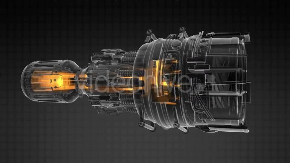 Loop Rotate Jet Engine Turbine - Download Videohive 18534455