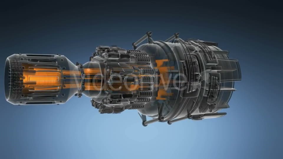 Loop Rotate Jet Engine Turbine - Download Videohive 18558649