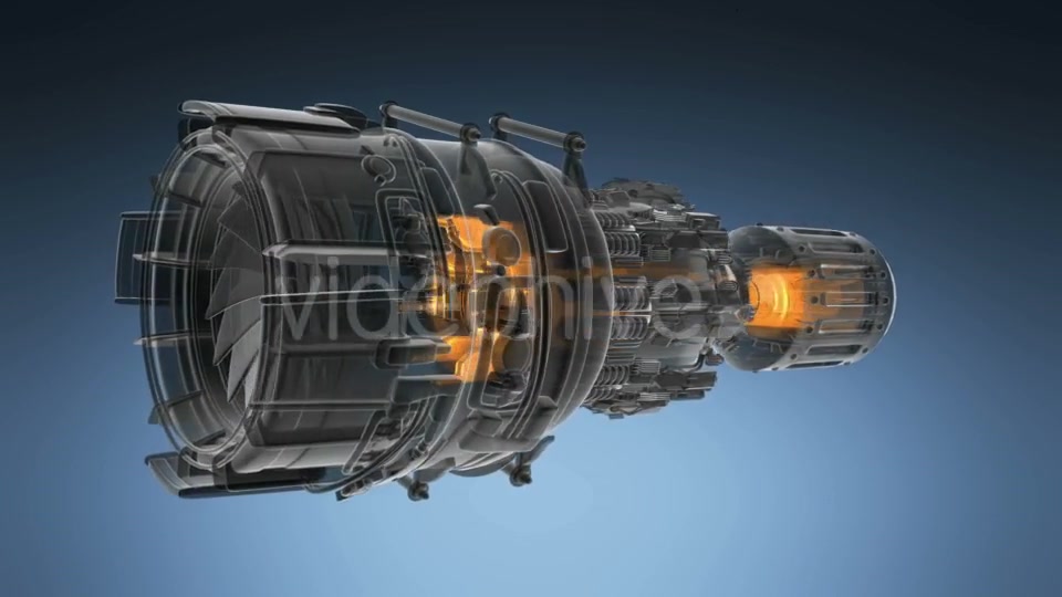 Loop Rotate Jet Engine Turbine - Download Videohive 18558649
