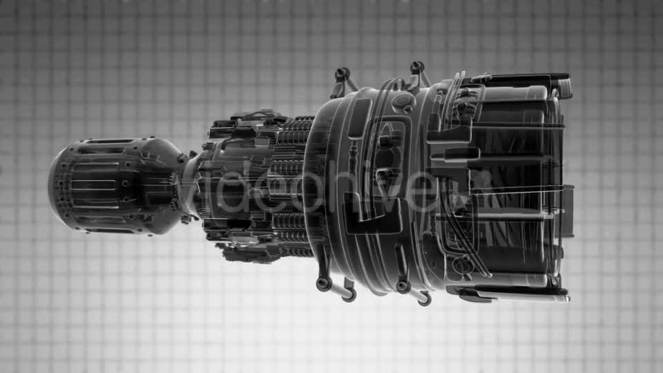 Loop Rotate Jet Engine Turbine - Download Videohive 19368960