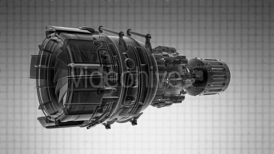 Loop Rotate Jet Engine Turbine - Download Videohive 19368960