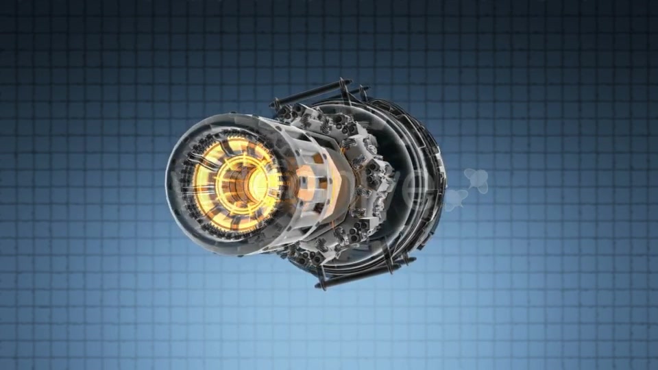 Loop Rotate Jet Engine Turbine - Download Videohive 19577652