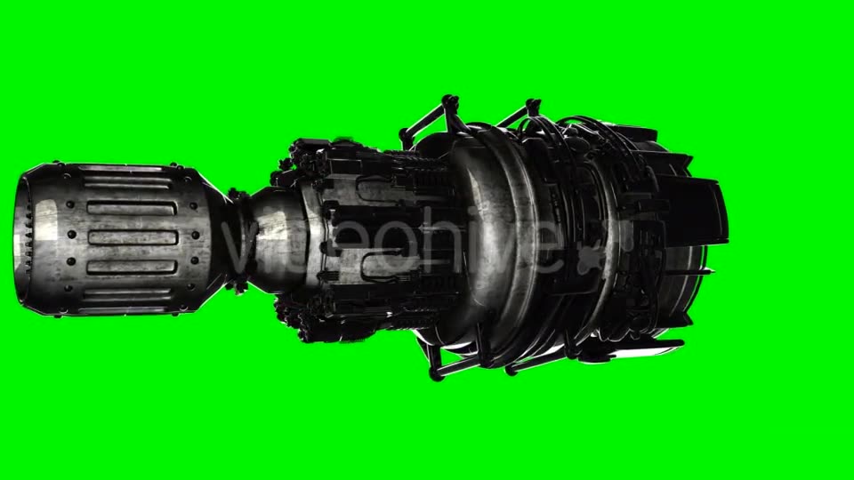 Loop Rotate Jet Engine Turbine - Download Videohive 19881422