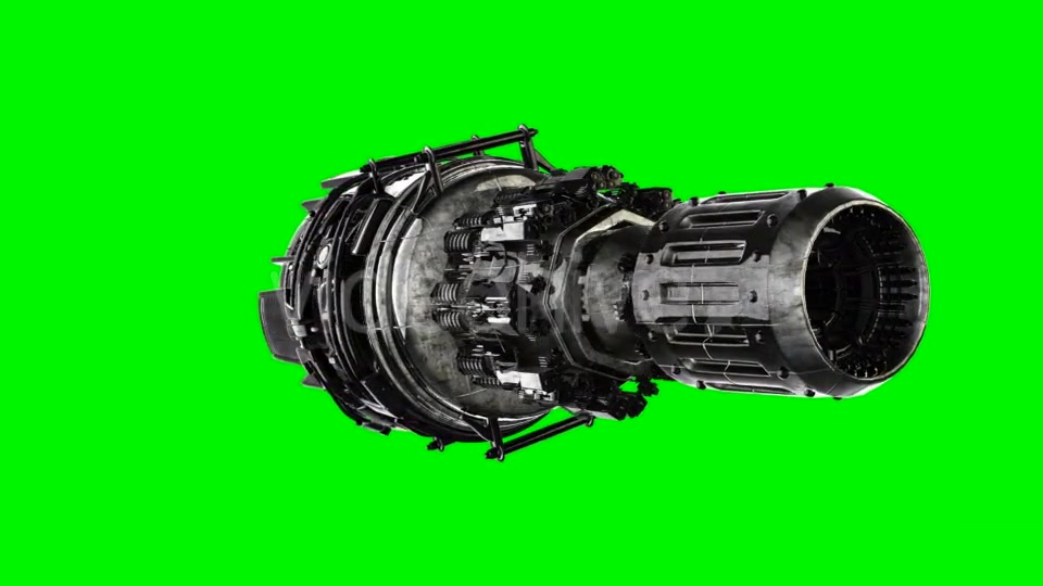 Loop Rotate Jet Engine Turbine - Download Videohive 19881422