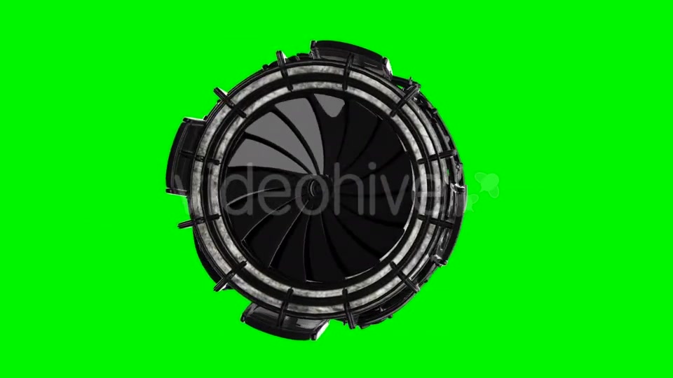 Loop Rotate Jet Engine Turbine - Download Videohive 19881422
