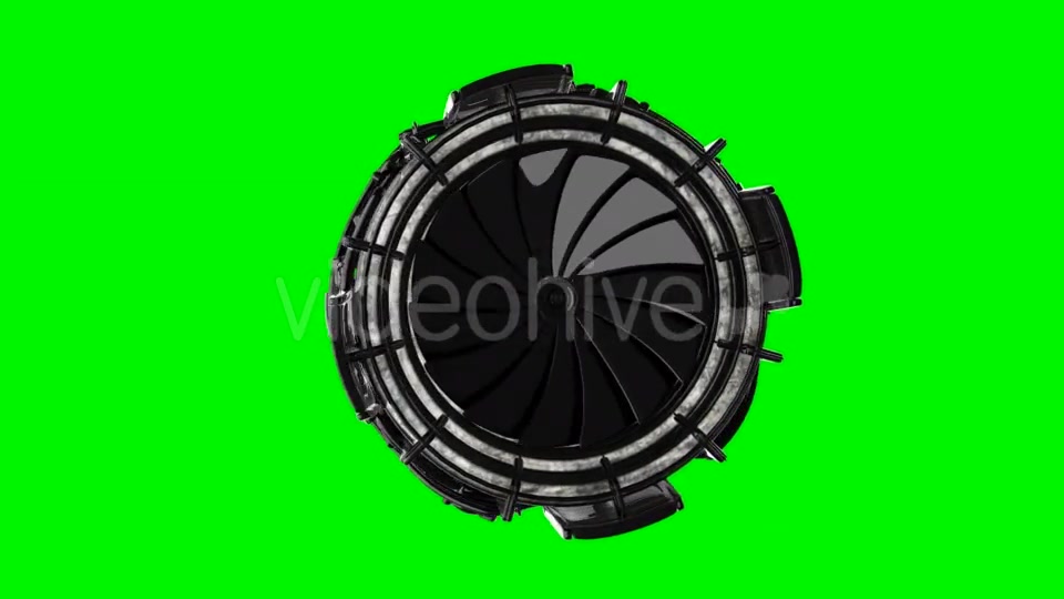 Loop Rotate Jet Engine Turbine - Download Videohive 19896721