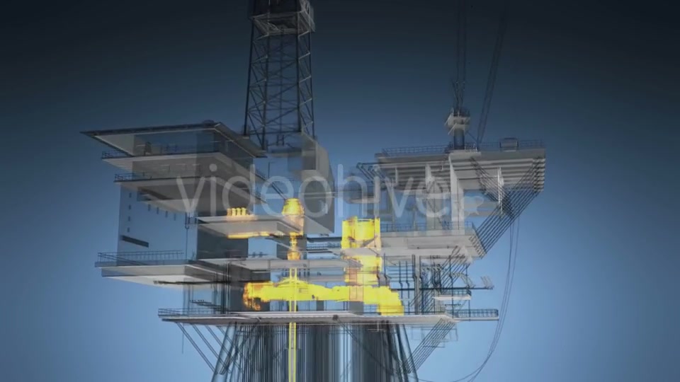 Loop Rotate Oil and Gas CentralPprocessing Platform - Download Videohive 19353293