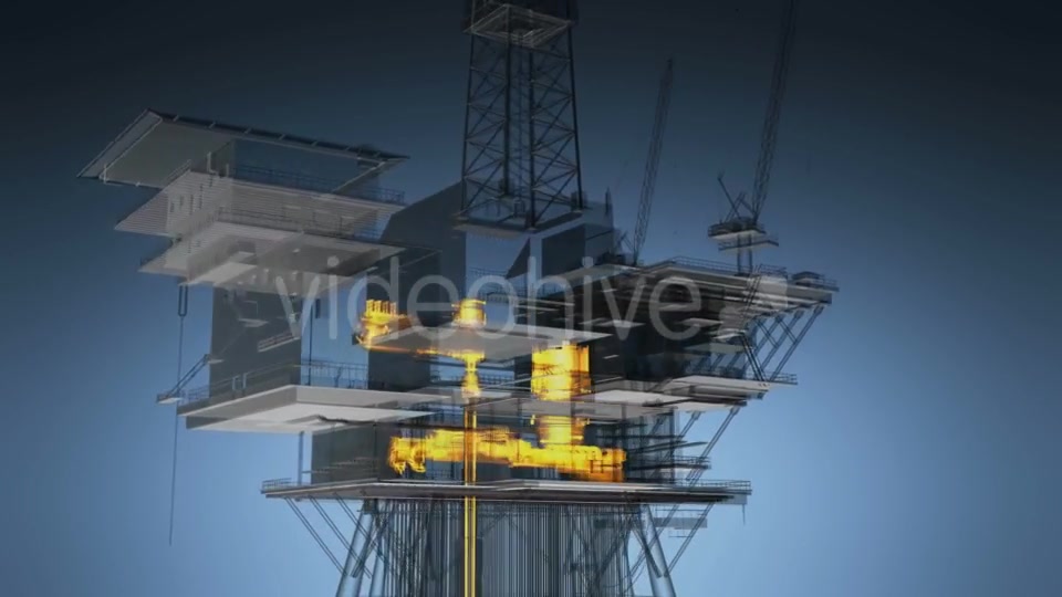 Loop Rotate Oil and Gas CentralPprocessing Platform - Download Videohive 19353293