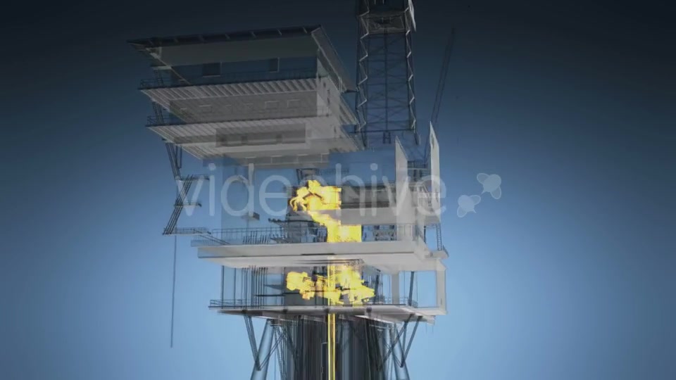 Loop Rotate Oil and Gas CentralPprocessing Platform - Download Videohive 19353293