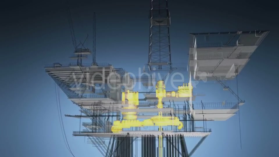 Loop Rotate Oil and Gas CentralPprocessing Platform - Download Videohive 19353293