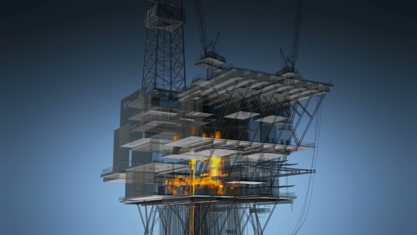 Loop Rotate Oil and Gas CentralPprocessing Platform - Download Videohive 19353293