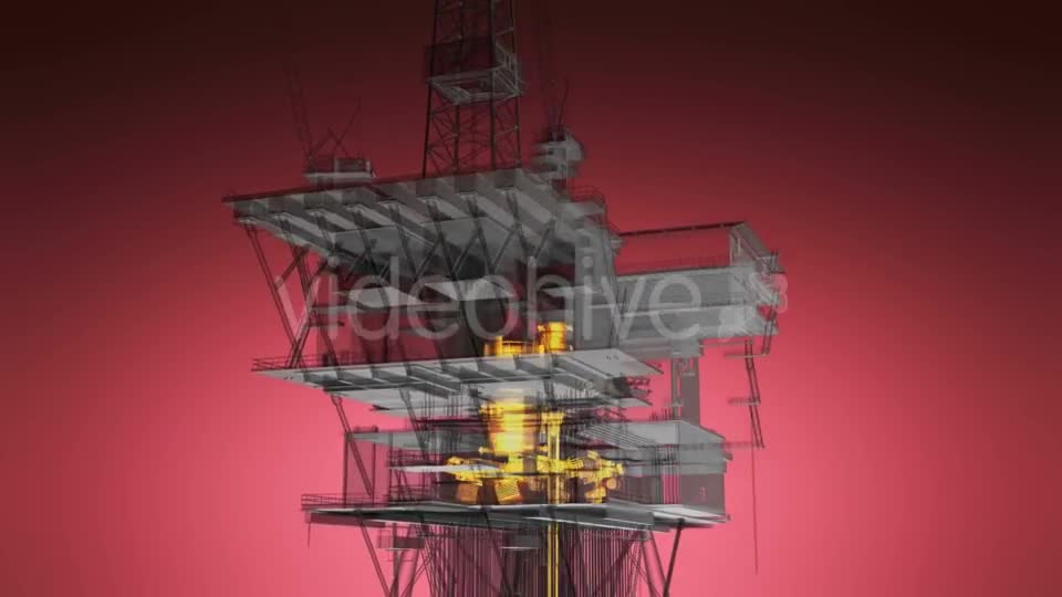 Loop Rotate Oil and Gas CentralPprocessing Platform - Download Videohive 19992106