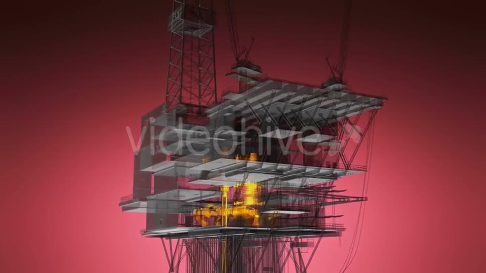 Loop Rotate Oil and Gas CentralPprocessing Platform - Download Videohive 19992106