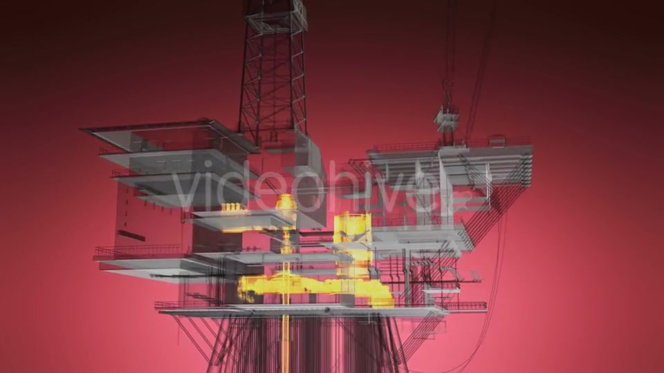 Loop Rotate Oil and Gas CentralPprocessing Platform - Download Videohive 19992106