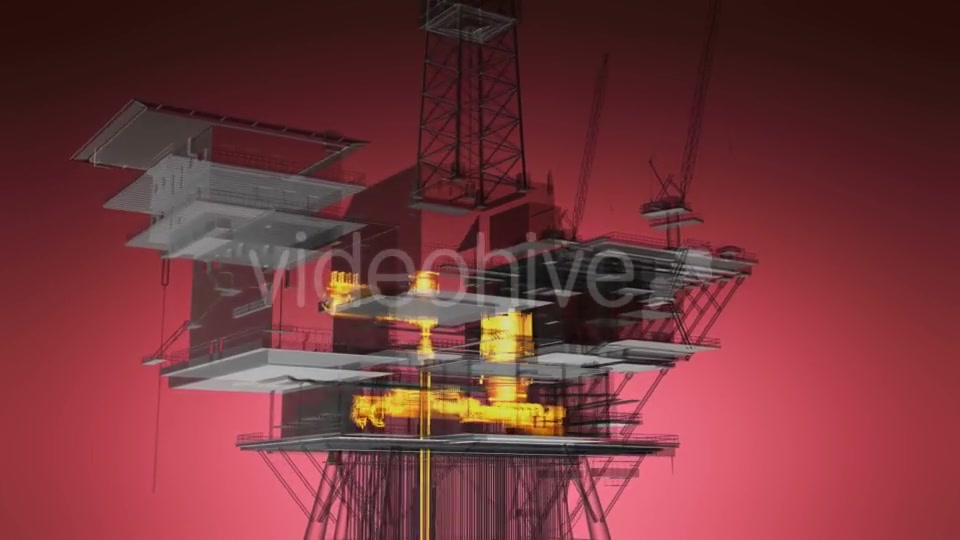 Loop Rotate Oil and Gas CentralPprocessing Platform - Download Videohive 19992106