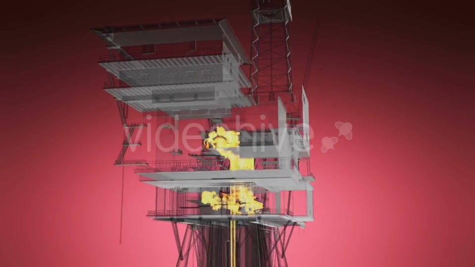 Loop Rotate Oil and Gas CentralPprocessing Platform - Download Videohive 19992106