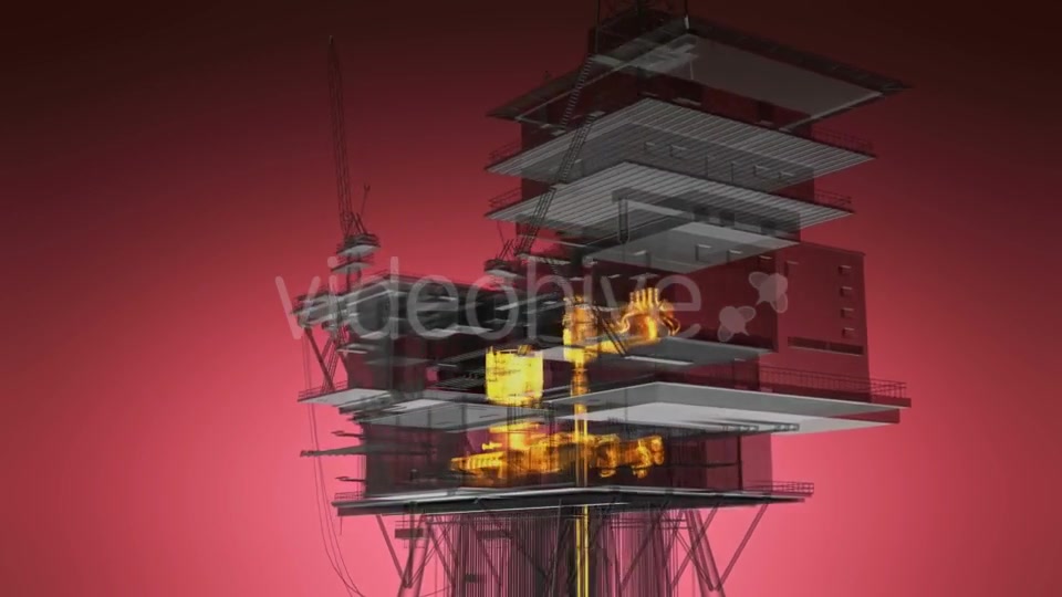 Loop Rotate Oil and Gas CentralPprocessing Platform - Download Videohive 19992106