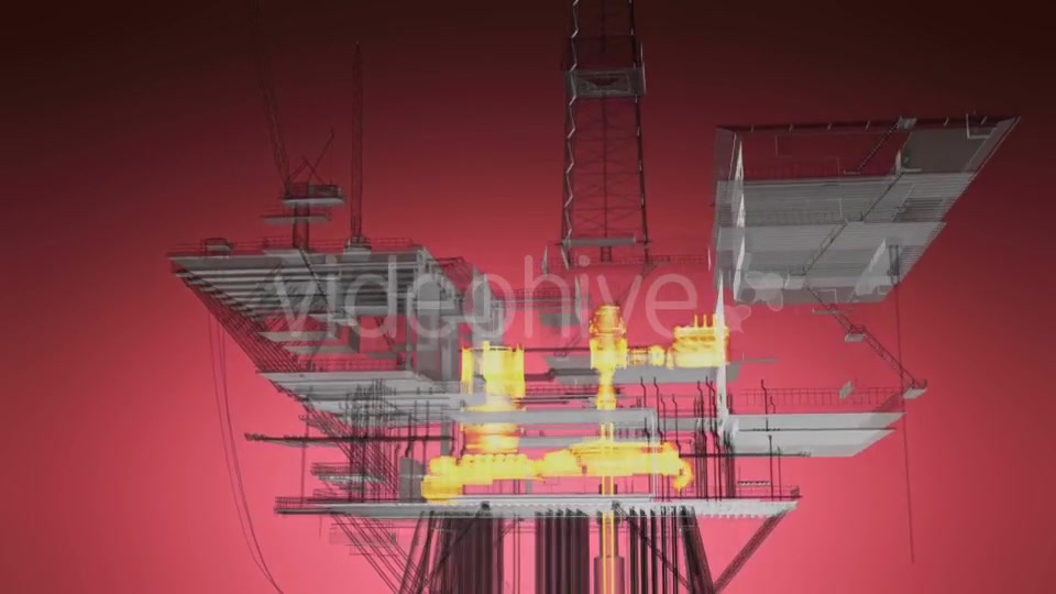 Loop Rotate Oil and Gas CentralPprocessing Platform - Download Videohive 19992106