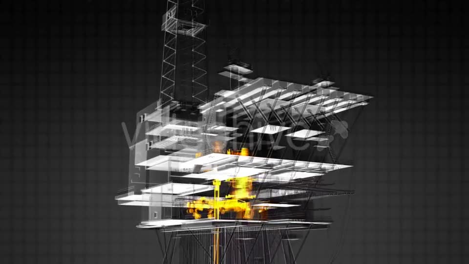 Loop Rotate Oil and Gas CentralPprocessing Platform - Download Videohive 19992174