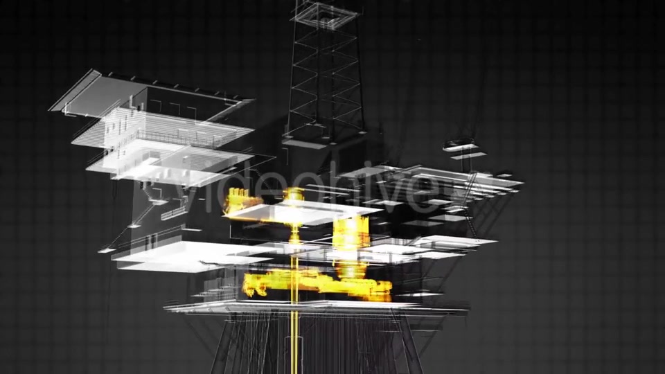 Loop Rotate Oil and Gas CentralPprocessing Platform - Download Videohive 19992174