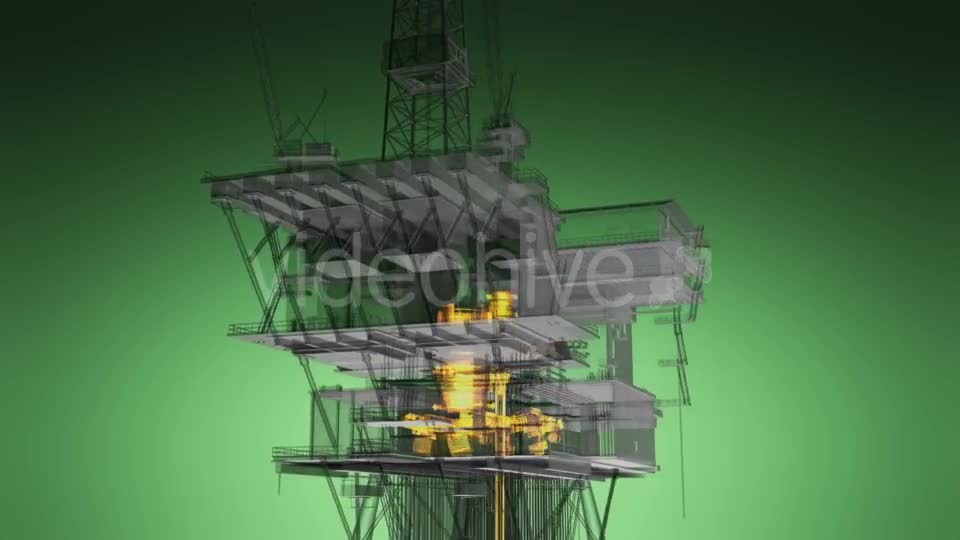 Loop Rotate Oil and Gas CentralPprocessing Platform - Download Videohive 19992179