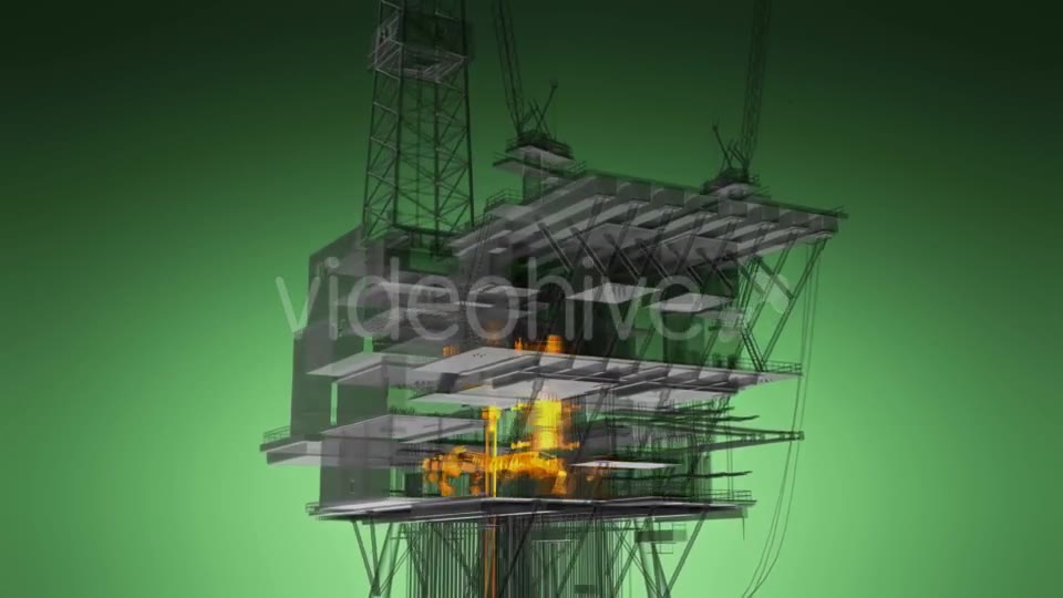 Loop Rotate Oil and Gas CentralPprocessing Platform - Download Videohive 19992179