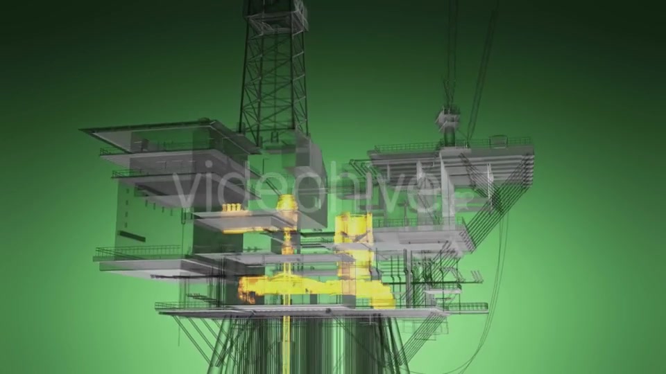 Loop Rotate Oil and Gas CentralPprocessing Platform - Download Videohive 19992179