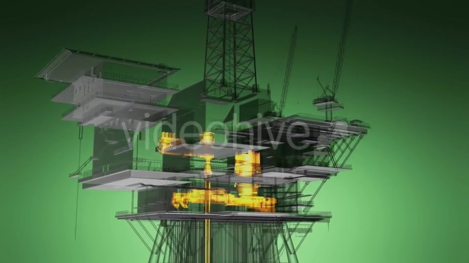 Loop Rotate Oil and Gas CentralPprocessing Platform - Download Videohive 19992179