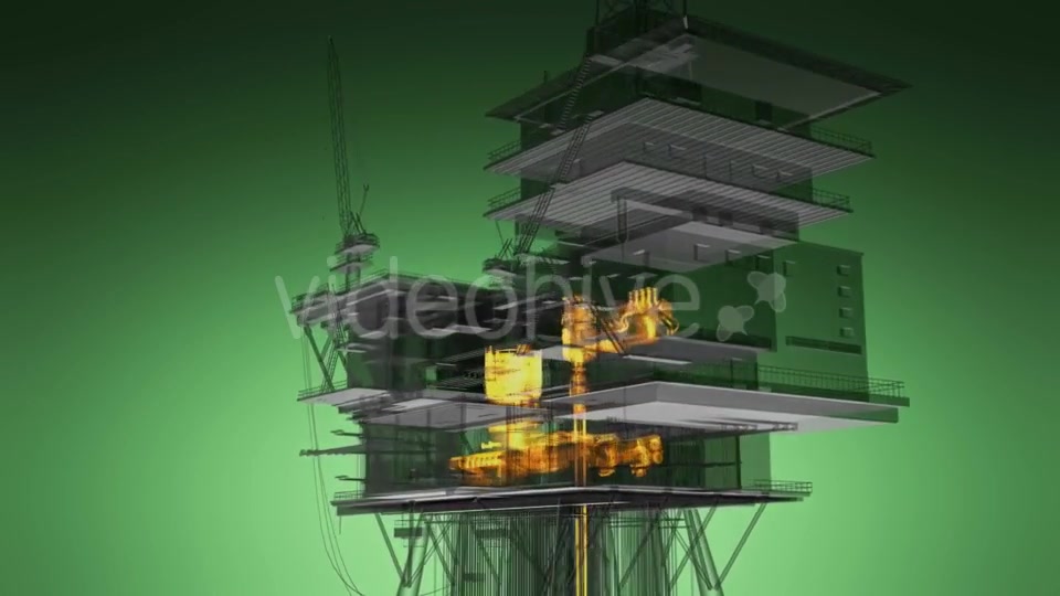 Loop Rotate Oil and Gas CentralPprocessing Platform - Download Videohive 19992179